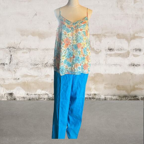 Court & Rowe NWT Linen Blend Trousers Size 10 & 1 State NWT Tank Top L  BUNDLE - Picture 1 of 9